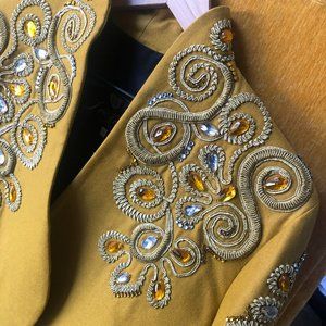 Vintage DORA HERBST Ibiza Embellished Bolero Style Jacket